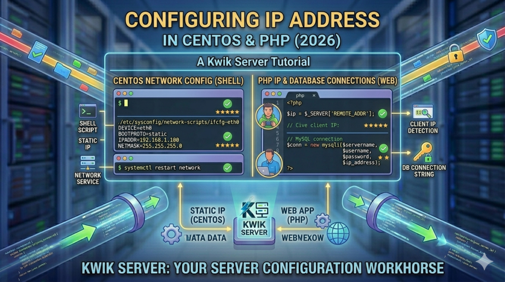 Configure Static IP Address in CentOS - Tutorials Kwik Server