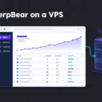 SerpBear rank tracker dashboard running on a Linux VPS